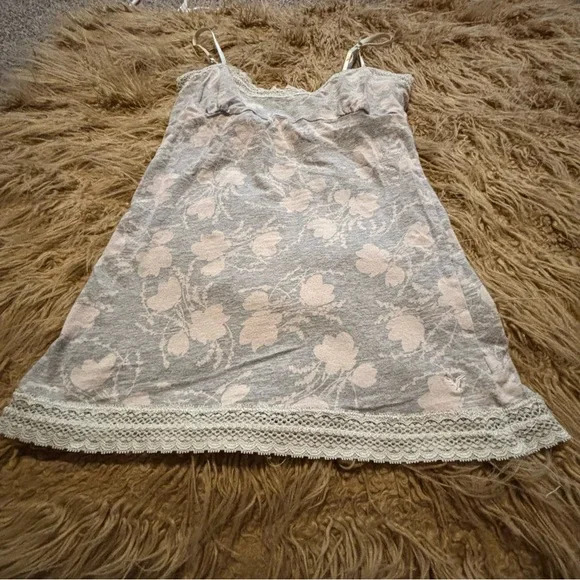 Y2K American Eagle Outfitters Floral Lace Babydoll Cami Soft Girl Vintage Sz SM - Picture 6 of 12